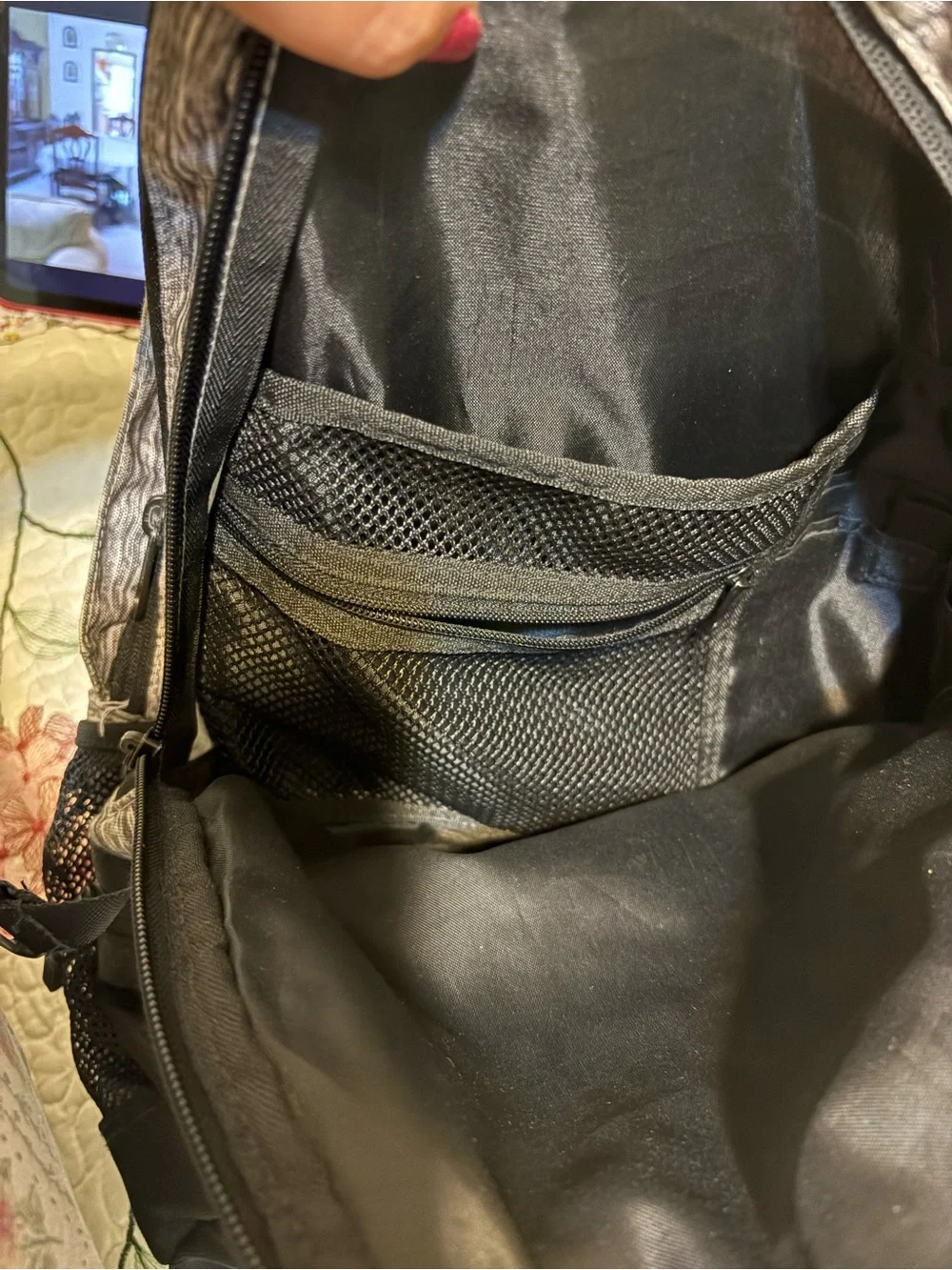 PINK Victoria's Secret Heather Gray and Black Men's Backpack